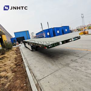 3 Axles 40tons Flatbed Semi Trailer 20ft 40ft Containers