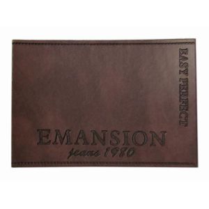 Sustainable Debossed Jeans Leather Patch Twill Felt Name Size Logo