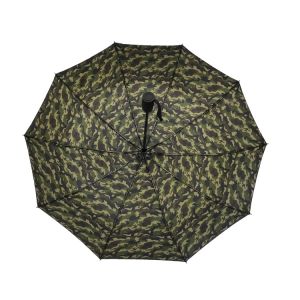Digital Printed 21 Inch Pongee Windproof Folding Umbrella For Ladies