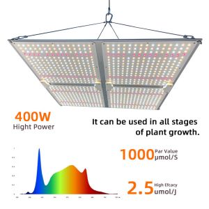 LED Grow Light 4X4 4X6FT Coverage 400W Full Spectrum LED Grow Light Panel For