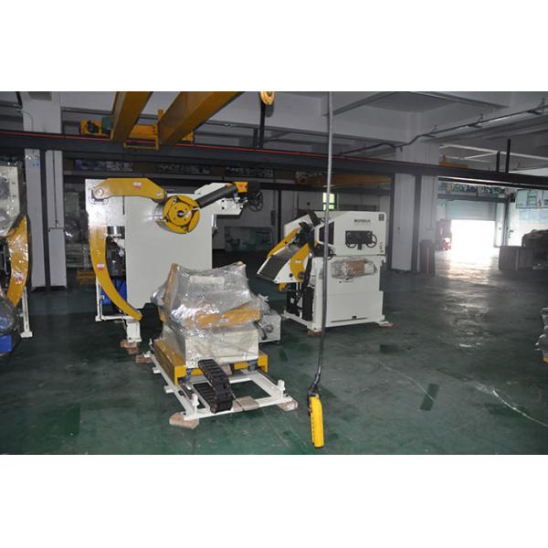 Double Head Material Frame Decoiler And Straightener Servo Feeder Automation