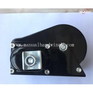 Small Black 800lbs Automatic Brake Manual Lifting Winch , Trailer Hand Winch To