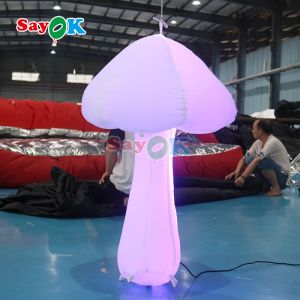Music Stage Deco Inflatable Mushroom Park Decorative Inflatable Lighting