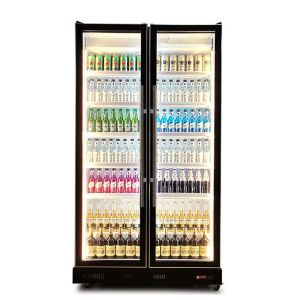 LED Cool Light Beer Beverage Liquor Drink Display Fridge For Commercial Three