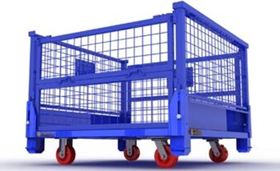 Transport Packaging Wire Mesh Metal Pallet Cage Four Wire Mesh 