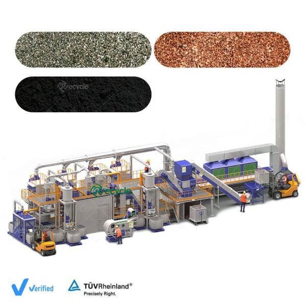 18650 Battery Recycling Machine Fully Automatic Waste Cylindrical Battery Processing Line