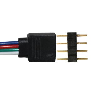 Bendable 4 Pin Rgb Led Connector , Easy Installation Led Ribbon Light Connectors