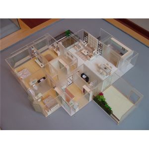 Interior House Plan 3D Model , Commercial Architectural Home Design 3d Models