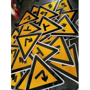 High Visibility Road Safety Warning Posters/Sign Boards and Posts with 50cm