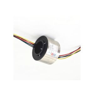 Large Through Bore Slip Rings Connector Rotary Joint Smoother Rotation 0-500VAC