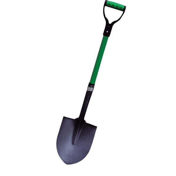 Garden Spades Digging Tool Type S518GY-B Round-Point Shovel with Fiberglass