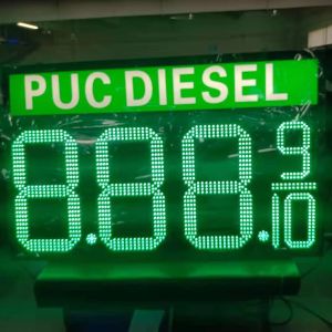 Front or Rear Access Gas Station Signs LED 7 Segment LED Board for Fuel Station