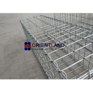50×100mm Galvanized Welded Gabion Baskets Garden Border Walls Rectangular Hole
