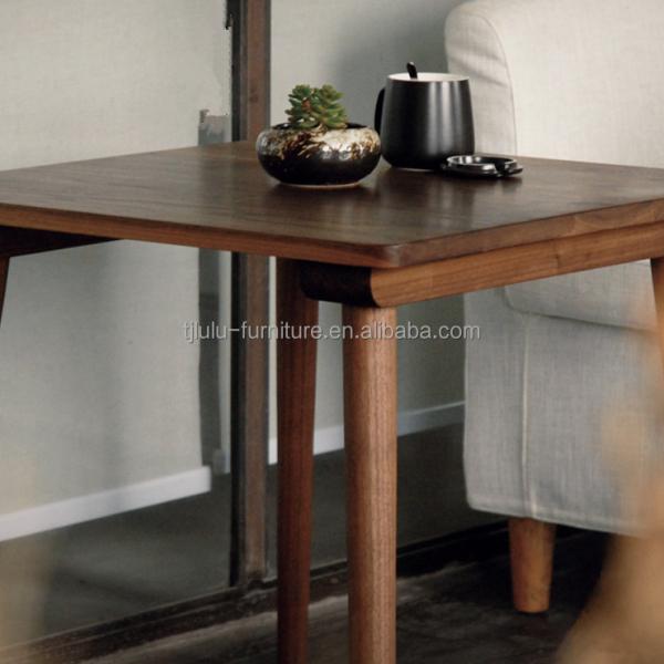 Customized Color Solid Wood Dining Room Square Coffee Table Modern Light Luxury Small Square Table