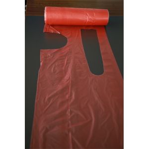 Disposable Plastic Aprons With Tie Embossed Waterproof Food Processing Single