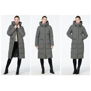 Zipper Closure Ladies Puffer Jacket 63cm - 66cm Sleeve Length