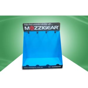 Wholesale Blue Environmental Cardboard Countertop Display With Black Hooks from china suppliers