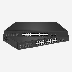 Wholesale 24 Port Gigabit PoE Switch With 30W PoE Power Budget Store And Forward Technology from china suppliers