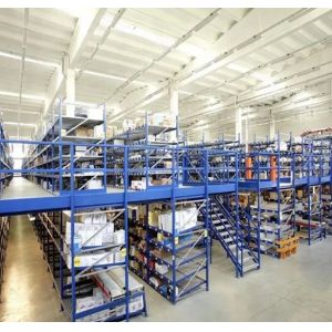 Custom Industrial Steel Mezzanine Floor Heavy Duty Warehouse Storage Rack System