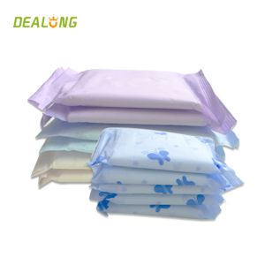 Disposable Ultra Thin Sanitary Pads Breathable Fluff Pulp Materials