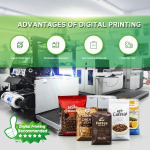 Wholesale Custom Printed Flat Bottom Stand up Pouch Recycled Materials Flexible