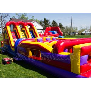 Kids Obstacle Course Equipment Inflatable PVC Waterproof Rush Challenge Obstacle