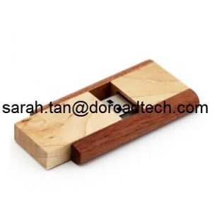 Wooden Rotatable USB Flash Drives