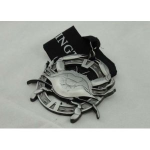3D Nickel Ribbon Medals Without Enamel For Carnival