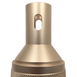 Copper Aluminum Custom CNC Machining Anodized Knurled Coaxial Connector