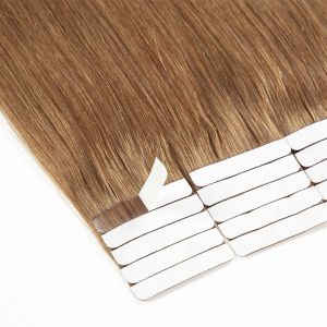 24 Inch Seamless Human Tape In Extensions Black OEM