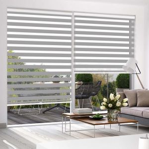 Luxury Korean Zebra Blinds Fabric with 50mm Sheer&Repeat Size Grade 7-8 Color