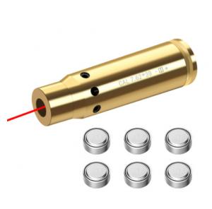 China 7.62*39mm Red Dot Laser Boresighter 650nm 6 Batteries Hunting Training on sale