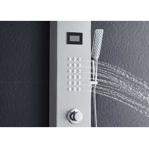 Nickel Brushed Thermostatic Shower Panel Operating Temperature 0 - 100℃ ROVATE