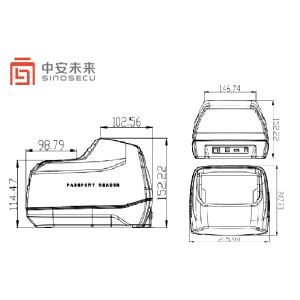 Software Development Kit SDK Supported Sinosecu USB2.0 OCR Passport Scanner