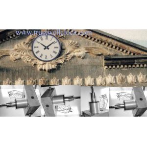 platform clocks with special movement working with stepper motor maintenance