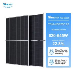 Wholesale N-Type Monocrystalline Solar Panel 625W 640W 645W PV Module for Rotterdam Warehouse from china suppliers