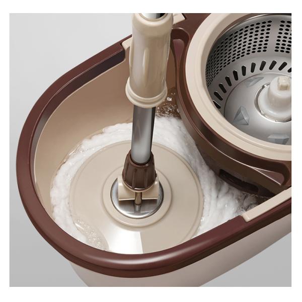 360 Degree Rotating Microfiber Spinning Mop and Bucket Set for Adjustable Cleaning