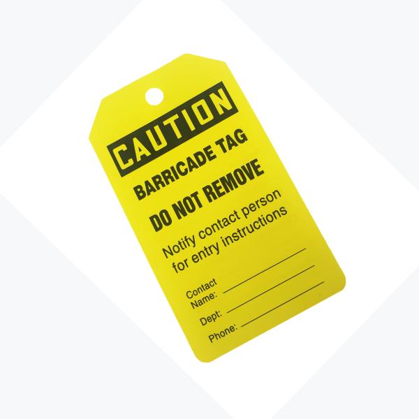 Long Lasting Plastic Safety Tag for Enhanced Workplace Safety