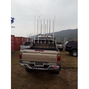 Wholesale 500W High Power Military Portable All Cell Phone Signal Vehicle Bomb Jammer from china suppliers