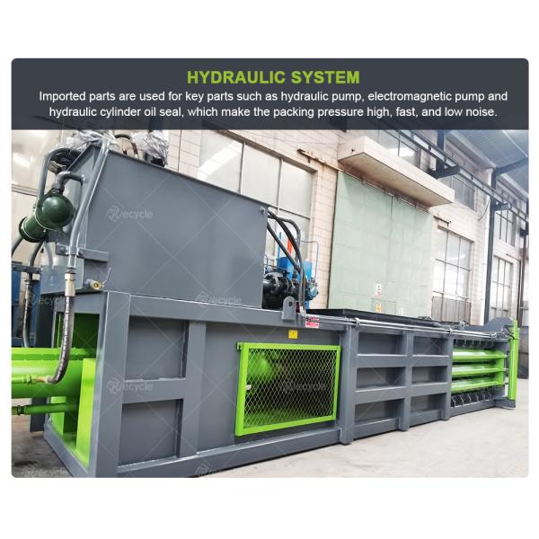 Wood Packaging Cardboard Pressing Bailing Machine Automatic and Horizontal Hydraulic