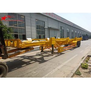 Yellow Color Terminal Trailer Double Axles Container Transport For Truck