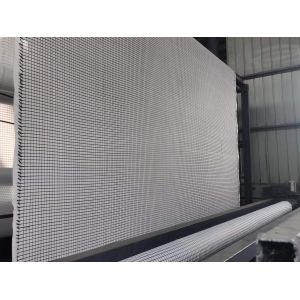Geocomposite 100-100 KN/M Glass Fiber Grid Mesh Thermal Bonding 150g/sqm