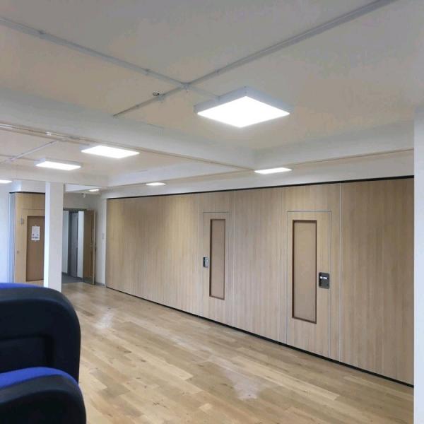 Melamine Finish Acoustic Rotating Sliding Movable Partition Walls For Exhibition