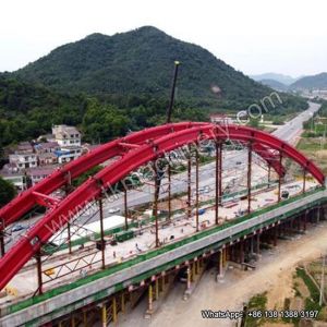 Customizable Steel Arch Bridge Heavy Load Long Span