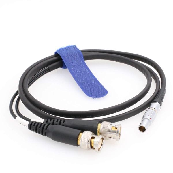 Sound Devices XL-LB2 0B 5pin Right Angle to Double BNC Time Code Input Output