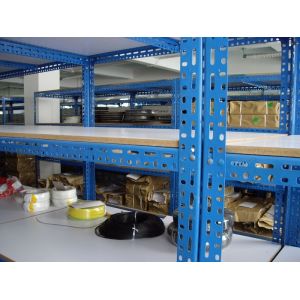 Corrosion - protection light duty shelving with chipboard , case flow rack