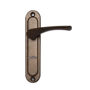 Wooden Door Plating Casting Zinc Alloy DIN Door Handle Set