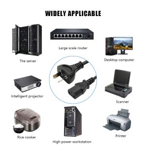 Australia 2 Pin Adapter 10A 250V SAA Male Plug to C7 AU AC Power Socket Plug