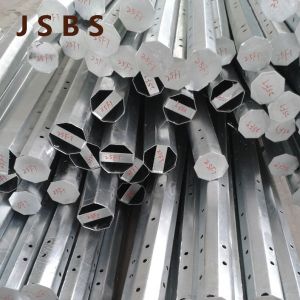Octagonal 30FT High Utility Power Steel Pole For Distribution Line