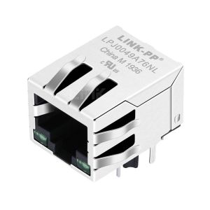Wholesale Tyco 1-6605310-1 Compatible LINK-PP LPJ0049A76NL 10/100 Base-T Tab Down Green/Green Led 1 Port POE Network Connector RJ-45 Jack from china suppliers
